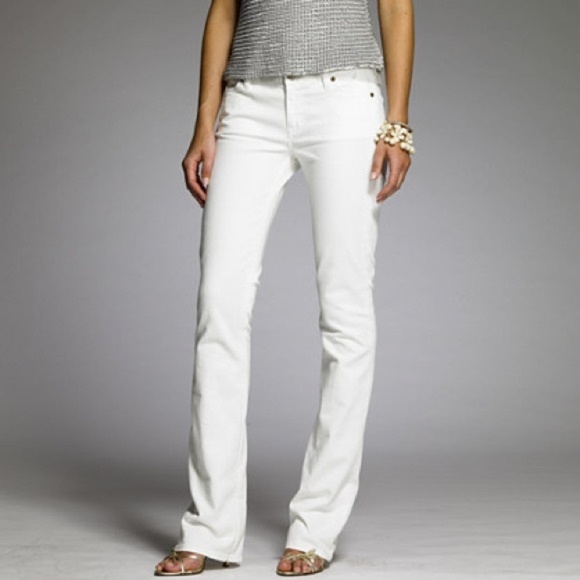 tall white jeans